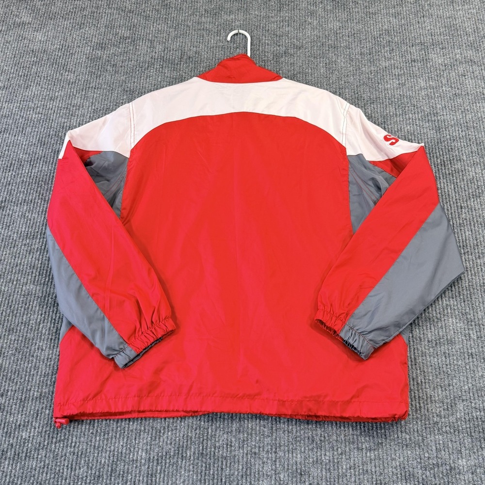Kansas City Chiefs Jacket Mens Large Red NFL Football Reebok Zip Windbreaker - Picture 10 of 16